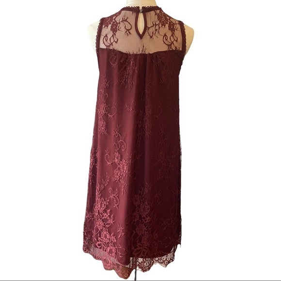 NWT Maurice’s burgundy dress with lace  overlay BEAUTIFUL! - Picture 6 of 11